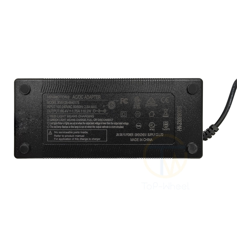 66.4V 1.75A Charger For DUALTRON Eagle Electric Scooter (Certified Charging plug version)