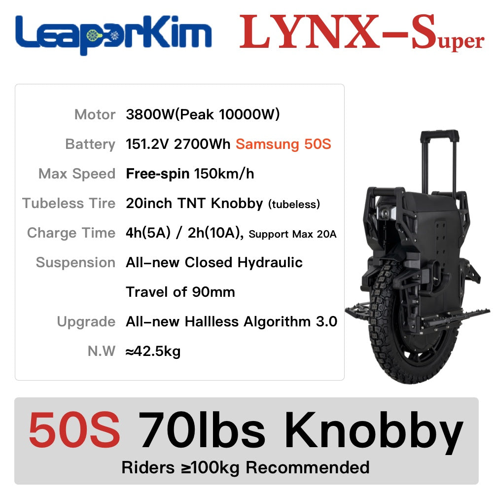 Leaperkim LYNX-Super LYNXS LYNX-S Electric Unicycle 2026 New EUC