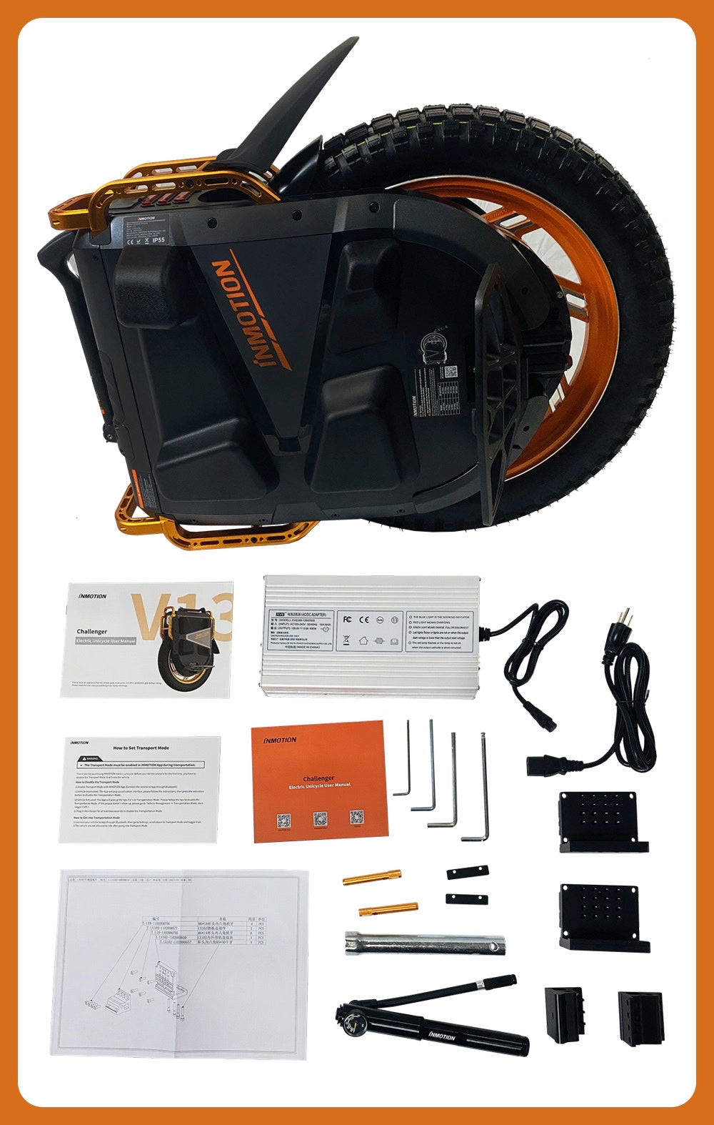 INMOTION V13 Challenger - 16inch 4500W 126V 3024Wh