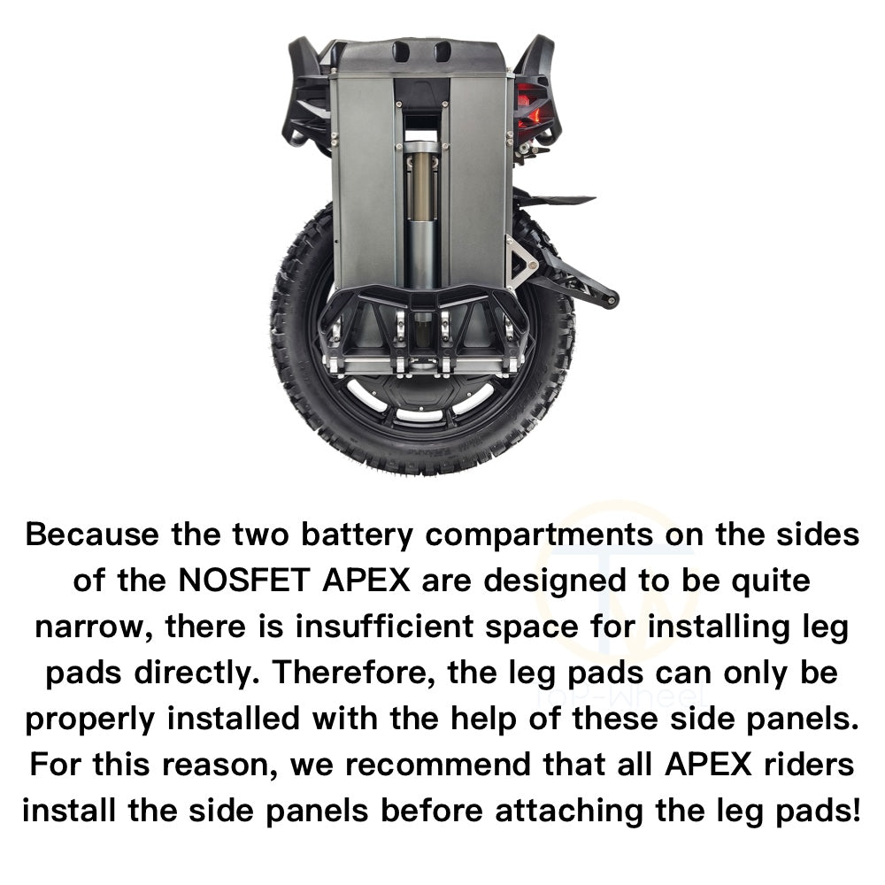 Beidou Side Panels For NOSFET APEX to Attaching the Leg Pads!