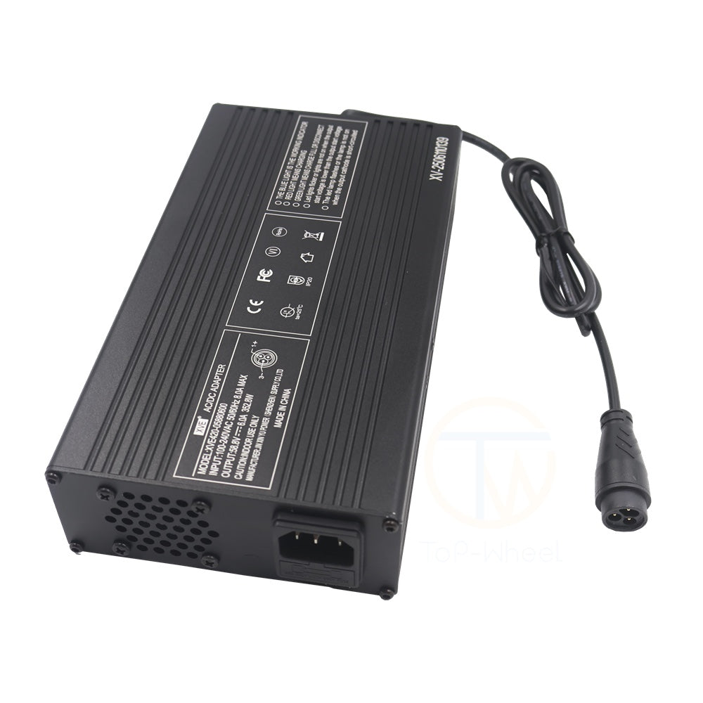 Original 58.8V 6A Quick Charger For TEVERUN 52V Scooter Fighter Mini Charger