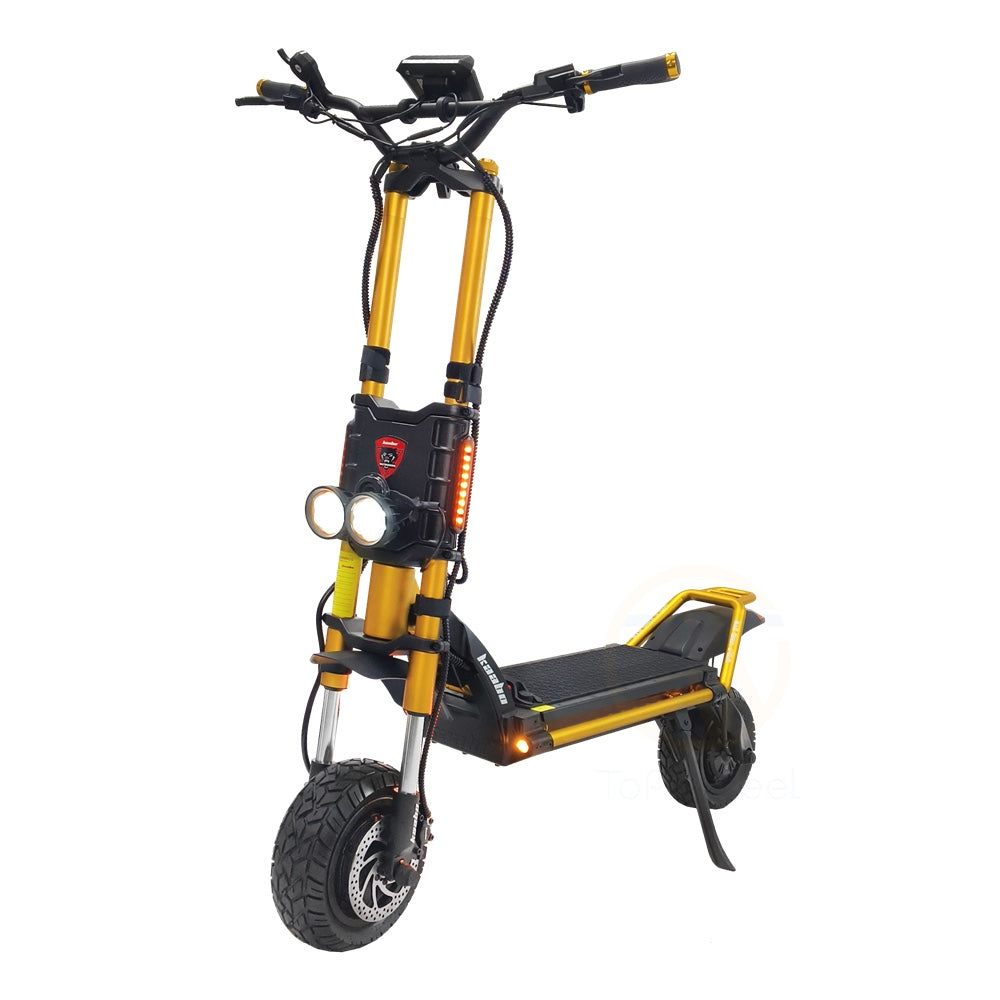 KAABO Wolf King GTR Electric Scooter (2000W*2 72V 35Ah Portable Full hydraulic 160mm 12inch CST)