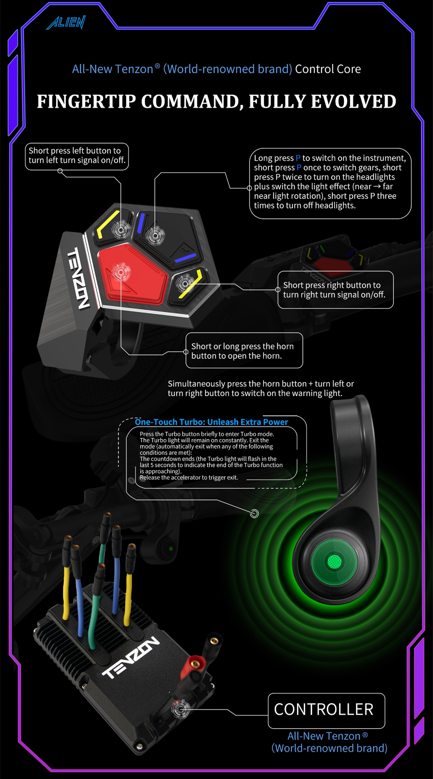 DUALTRON SONIC Model A ALIEN 72V 40Ah 2500W*2 Dual Motor Electric Scooter