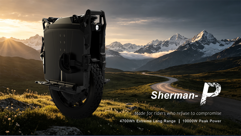 Leaperkim Sherman-P 3800W 4700Wh 176.4V Electric Unicycle ShermanP