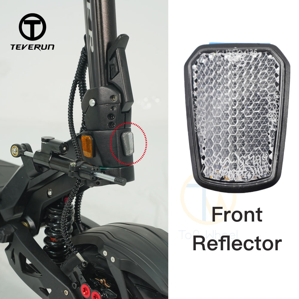 Front Reflector For Teverun Scooter (such as Fighter11 / 7260R / SUpreme Ultra)