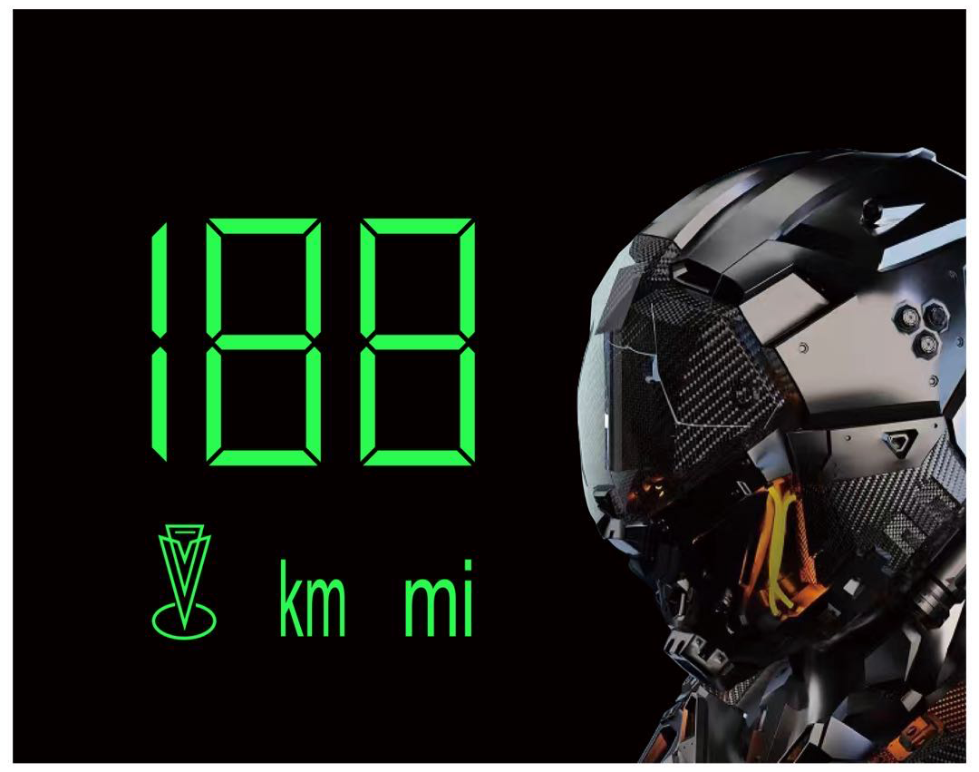 Velo HUD Beidou Speedometer Projector EUC Head-up Display Speed Projector for use with electric unicycles. It can be paired via Bluetooth with multiple brands.