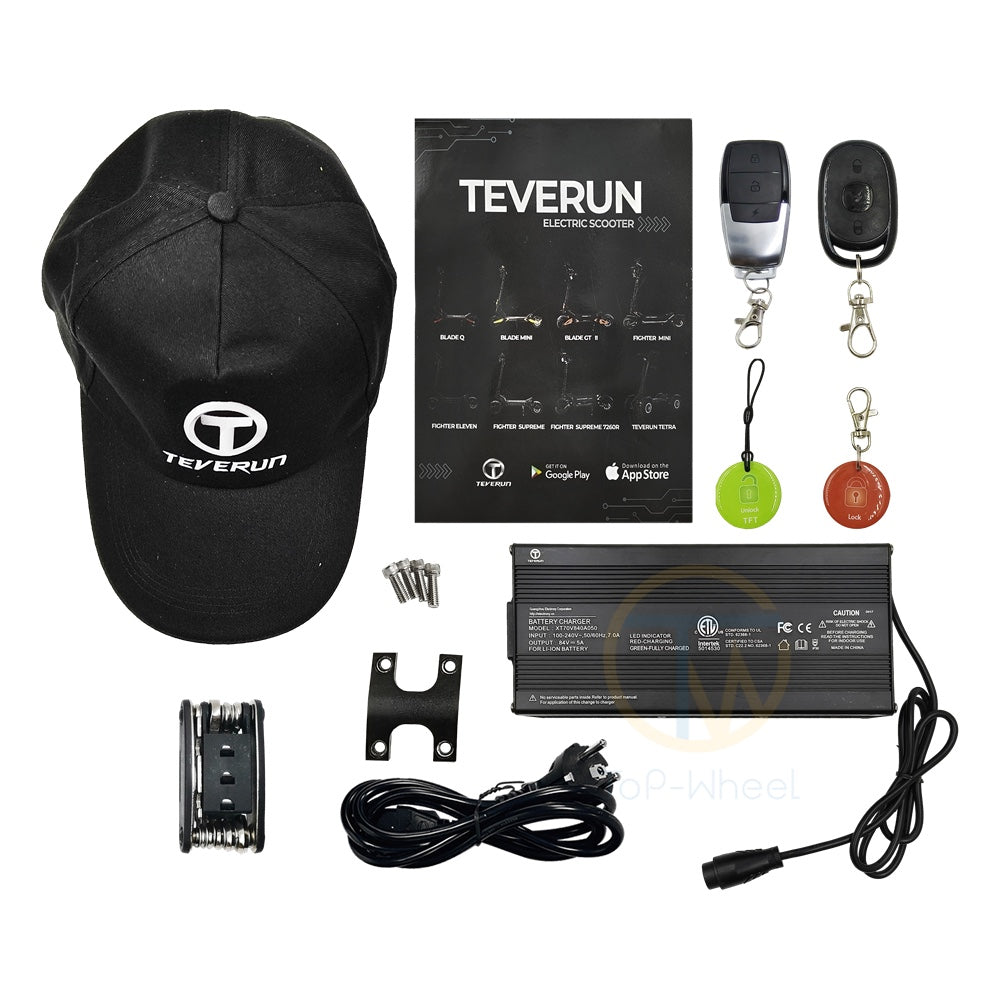 TEVERUN Fighter Supreme 7260R Edition Electric Scooter [13inch 72V 60Ah 2500W*2]