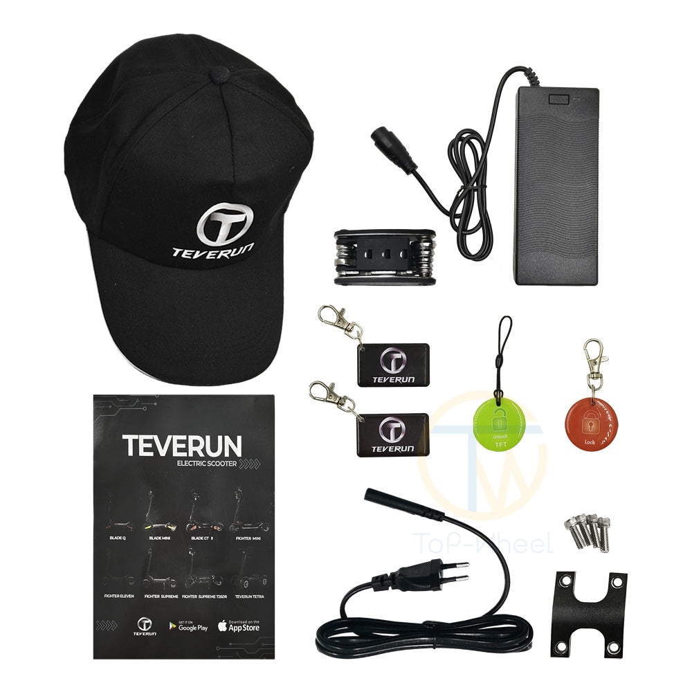 TEVERUN Fighter Mini Pro Electric Scooter - 10inch 60V 25Ah BOSCH 1000W*2 Smart BMS