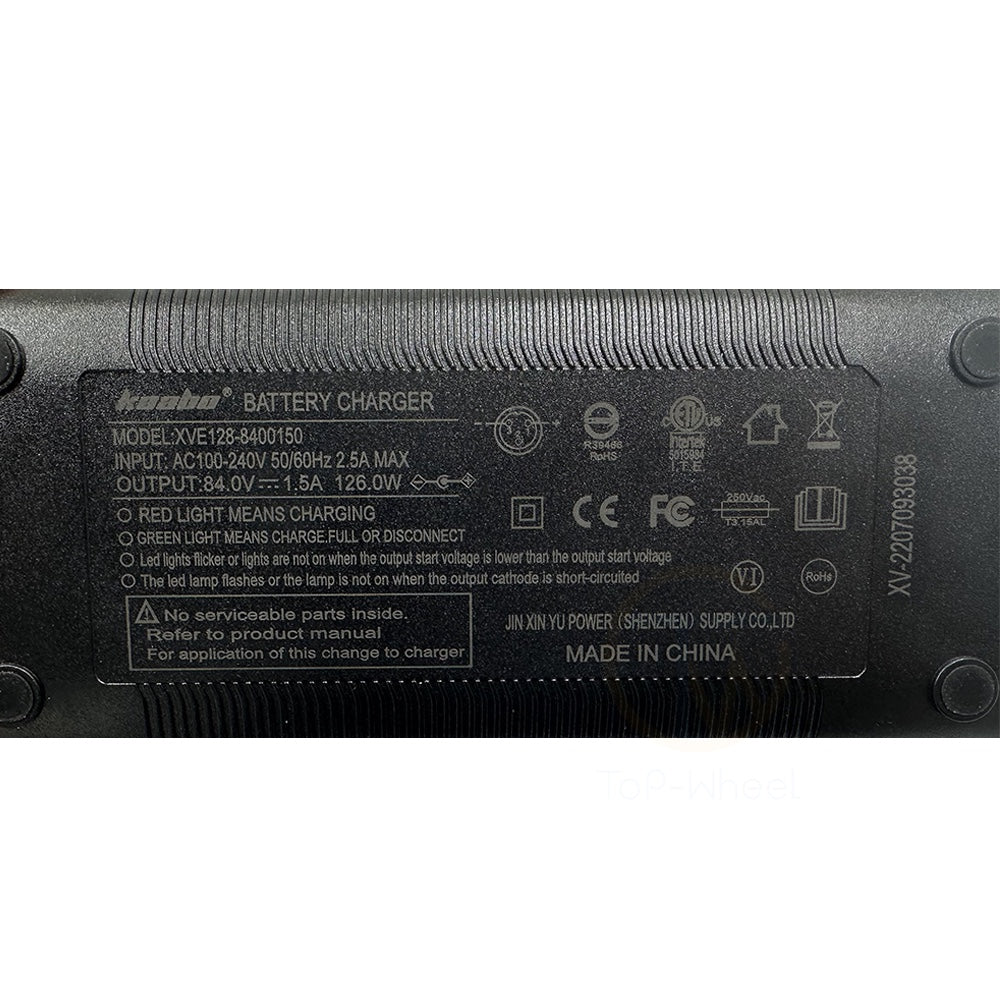 KAABO Original 84V 1.5A Charger For 72V Scooter with Aviation Plug