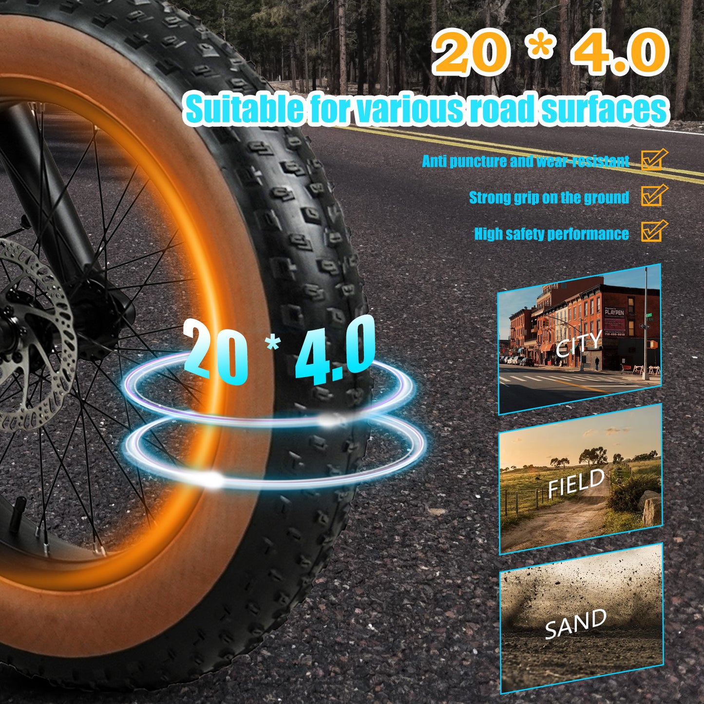 CMACE WHEEL K20 BIKE - 48V 15Ah 750W 20×4.0 inch Tyre