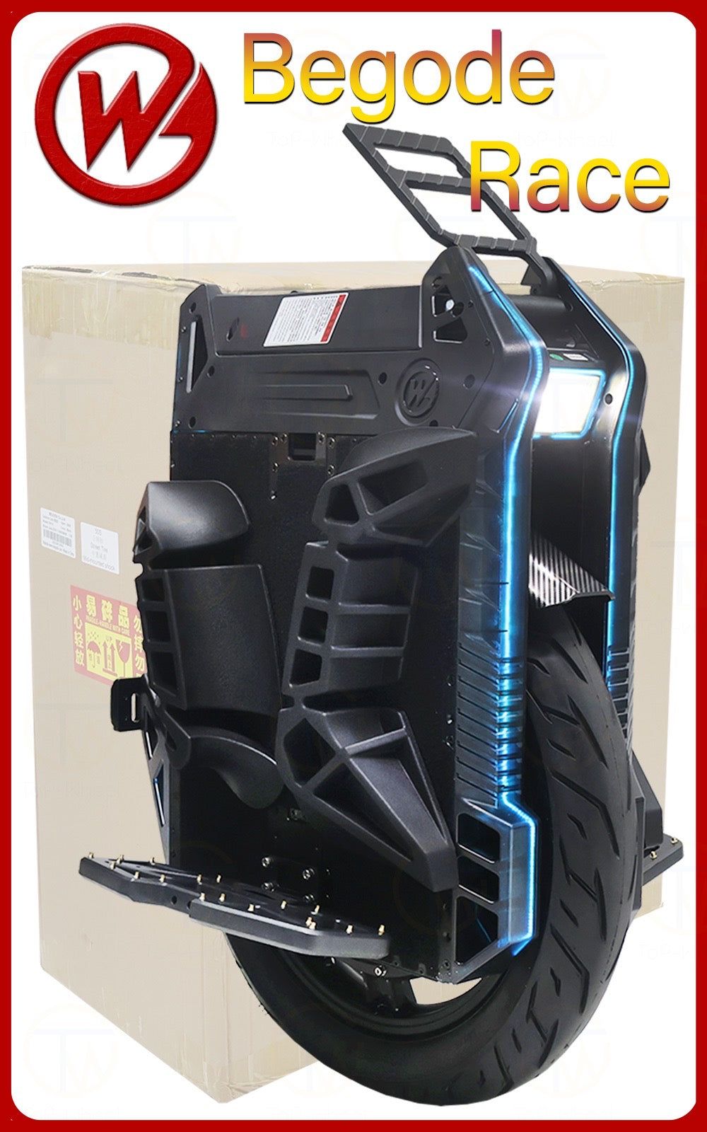 Begode Race Electric Unicycle 5000W 210V 3800Wh 50S 20inch New 48 Mosfet Balance Wheel