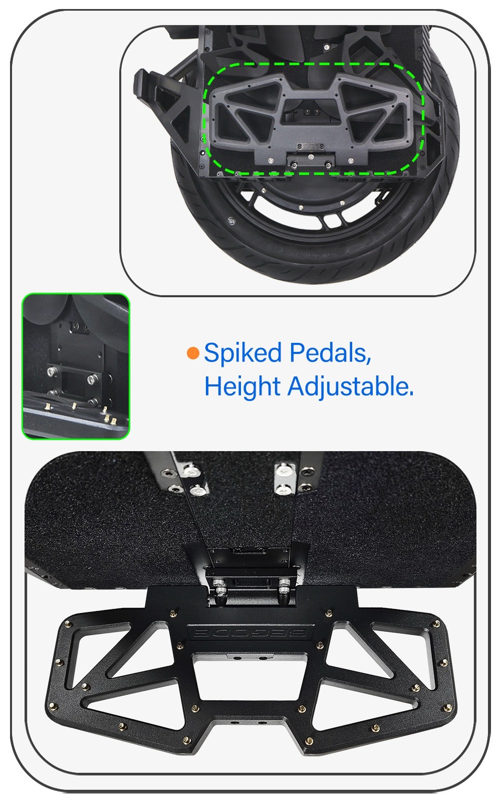 Begode Race Electric Unicycle 5000W 210V 3800Wh 50S 20inch New 48 Mosfet Balance Wheel