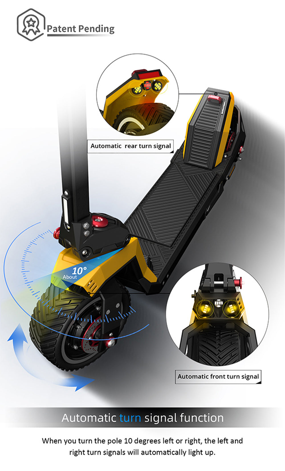 New! DUALTRON Sonic Model N 350W*2 8inch Electric Scooter