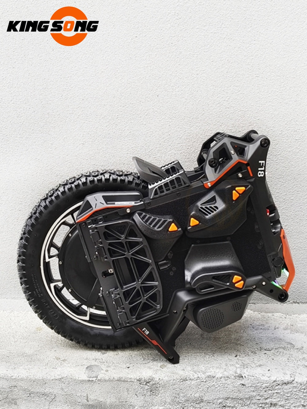 Kingsong F18 Electric Unicycle Samsung 50S 5000W 151.2V 2700Wh 20inch Off-road Tire Tubeless