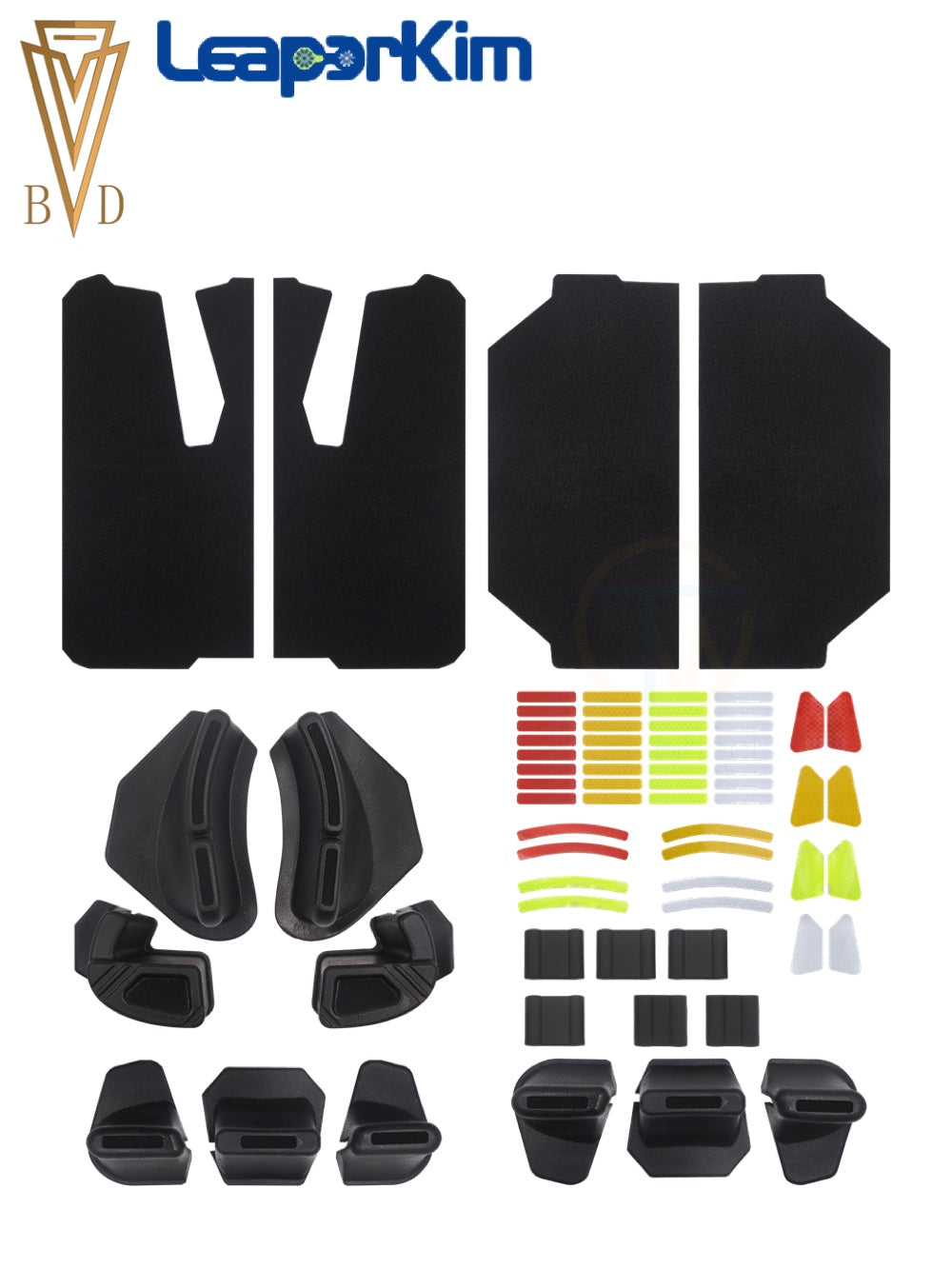 Beidou Multi-combinable 10-piece Side pads For Large Size Electric Unicycle such as 20inch 22inch 24inch (comes in a set of ten pieces) Leaperkim Oryx Parts