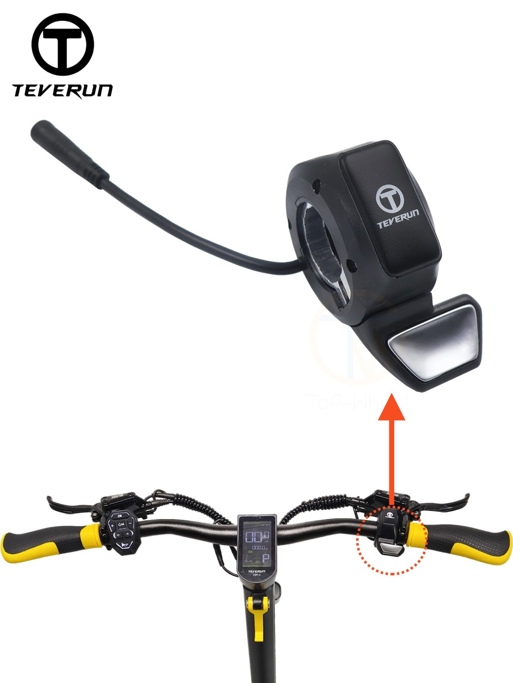 2025 New Thumb Accelerator For TEVERUN Electric Scooter Blade Mini Ultra Thumb Throttle