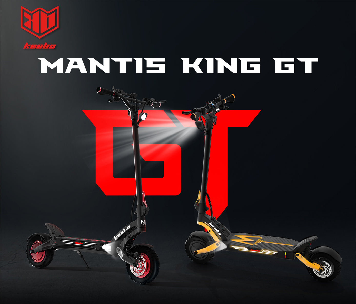 KAABO Mantis King GT Electric Scooter - 1100W*2 60V24AH