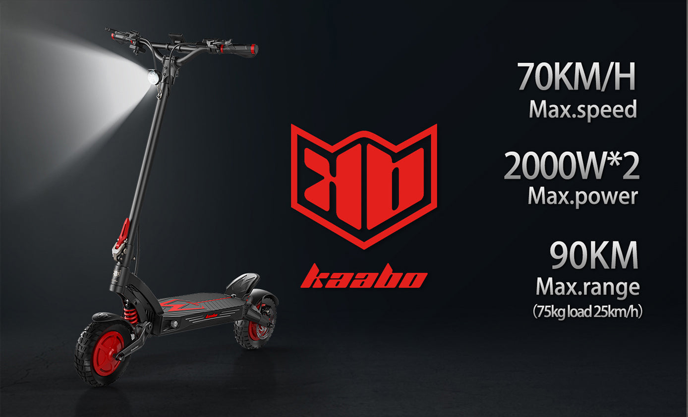 KAABO Mantis King GT Electric Scooter - 1100W*2 60V24AH