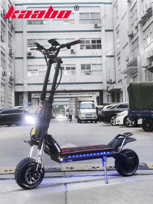 KAABO Wolf King GTR MAX Electric Scooter 2000Wx2 72V 40Ah Central Display Hydraulic brake 12inch