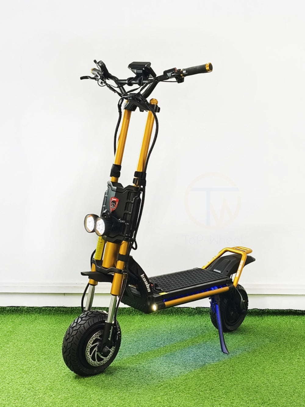 KAABO Wolf King GTR Electric Scooter (2000W*2 72V 35Ah Portable Full hydraulic 160mm 12inch CST)