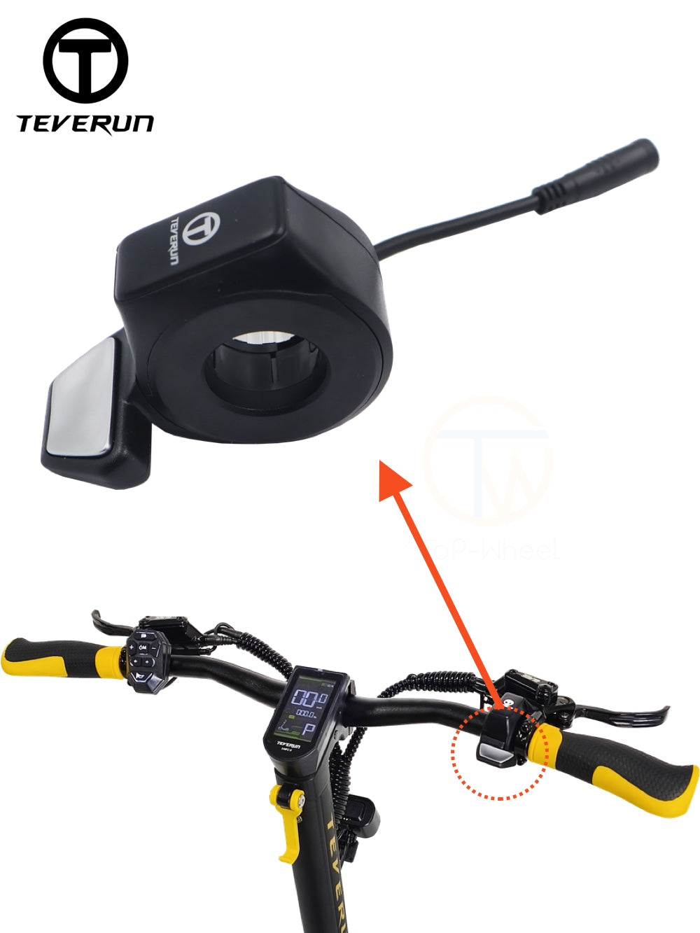 2025 New Thumb Accelerator For TEVERUN Electric Scooter Blade Mini Ultra Thumb Throttle