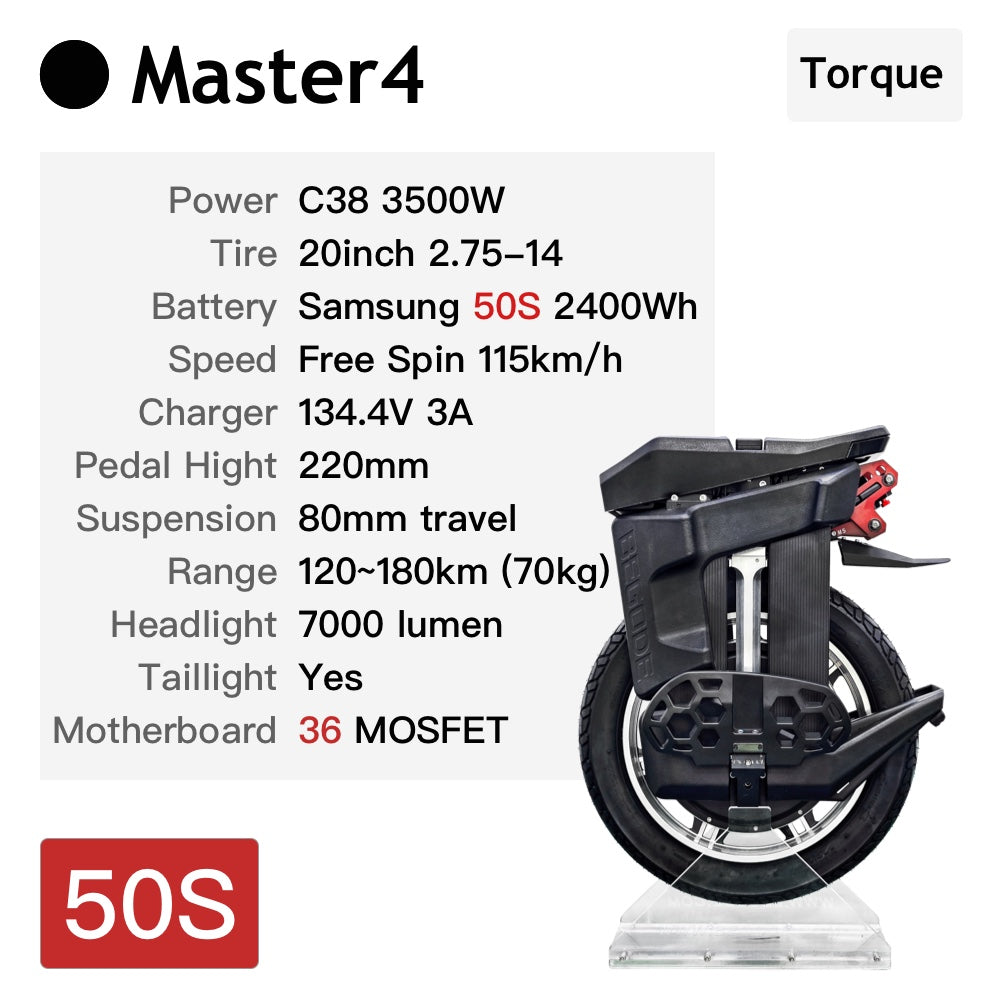 Poland Warehouse! Begode Master4 50S-134.4V 2400WH 3500W