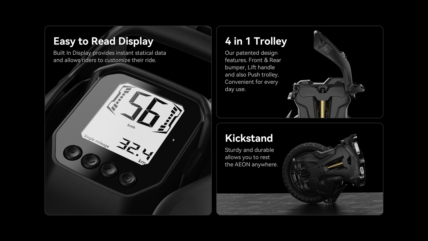 NOSFET AEON Electric Unicycle : All-Terrain / Street / Off-Road