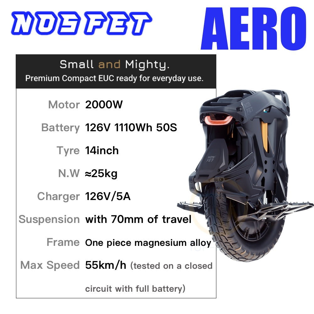 Pre-order! NOSFET AERO Electric Unicycle!