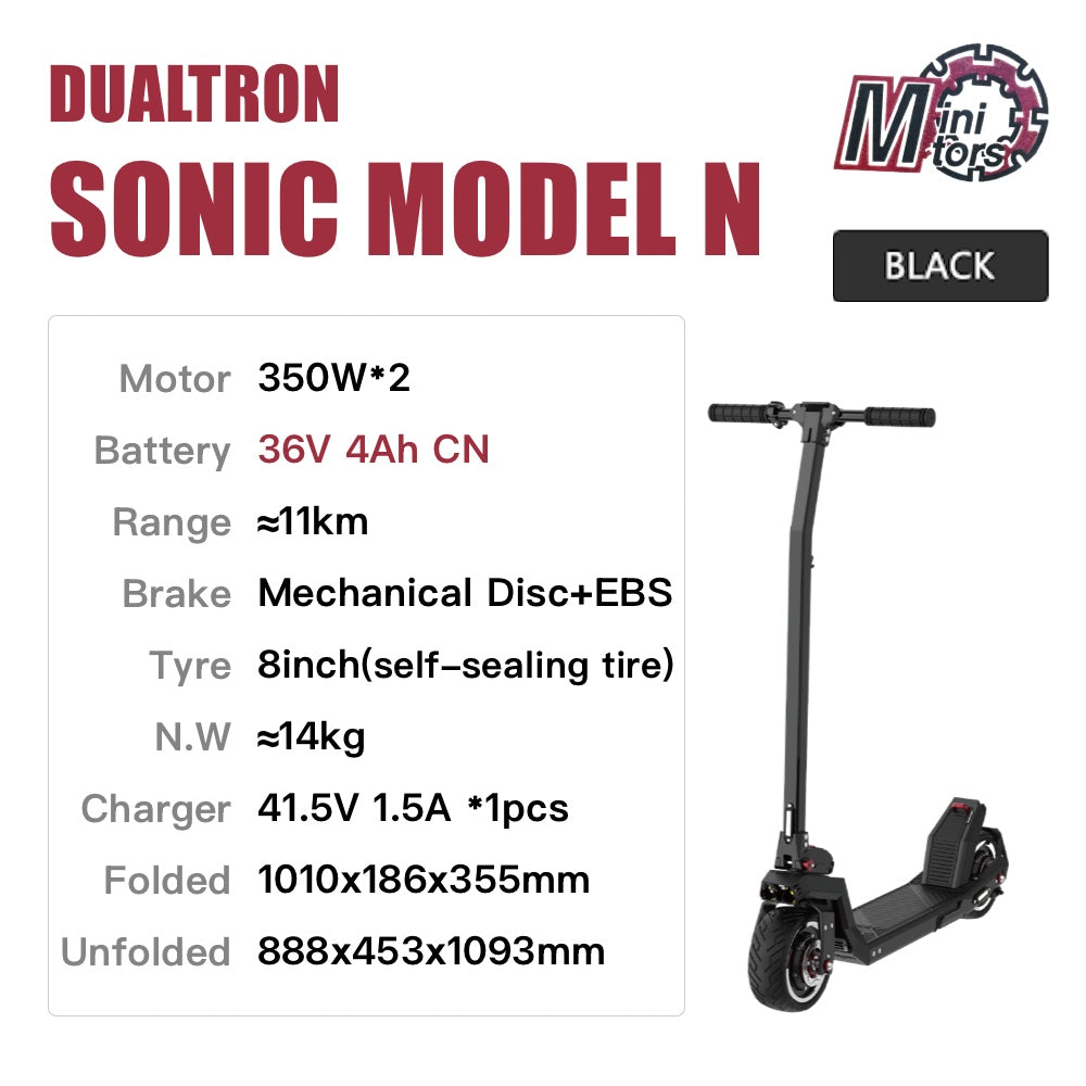 New! DUALTRON Sonic Model N 350W*2 8inch Electric Scooter