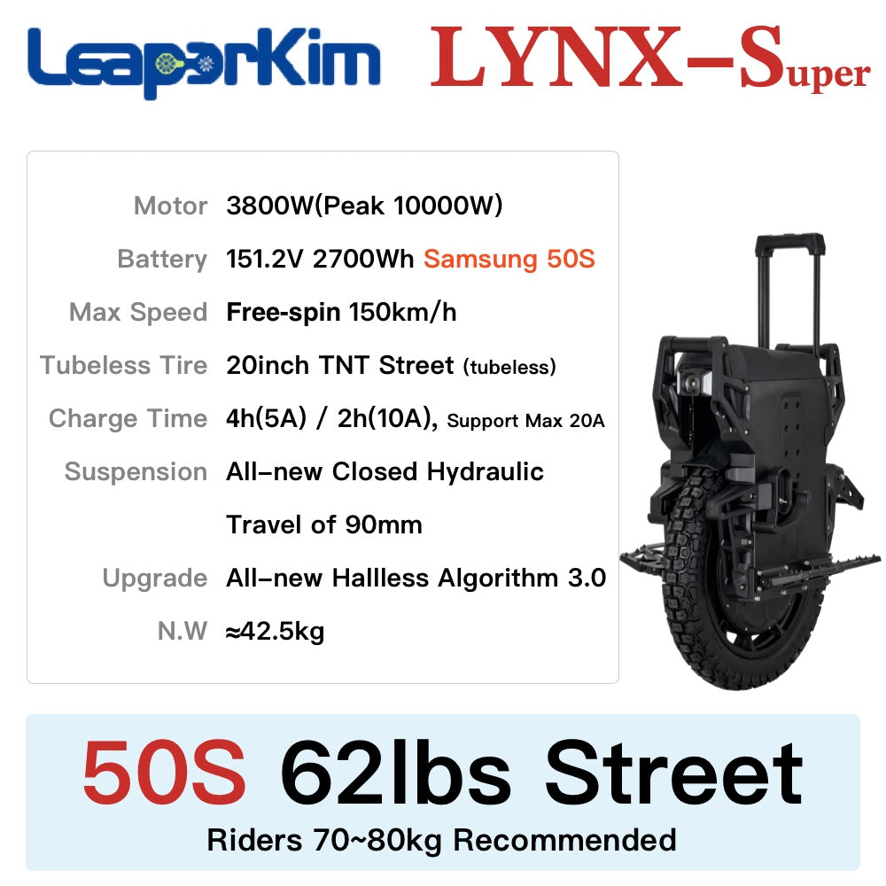 Leaperkim LYNX-Super LYNXS LYNX-S Electric Unicycle 2026 New EUC