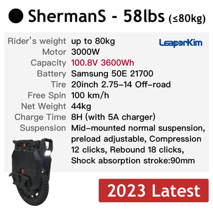 LeaperKim Veteran ShermanS - 20inch 3500W 100.8V 3600WH