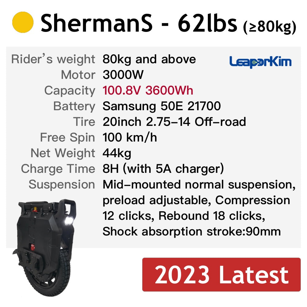 LeaperKim Veteran ShermanS - 20inch 3500W 100.8V 3600WH
