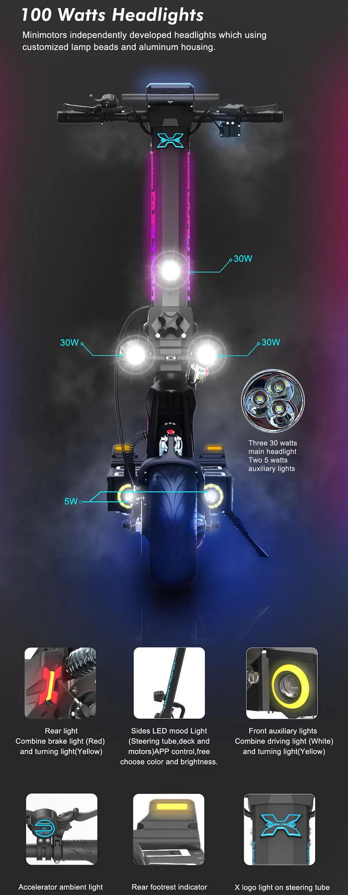 DUALTRON X LIMITED - 2000W*2 84V60Ah 13inch Scooter